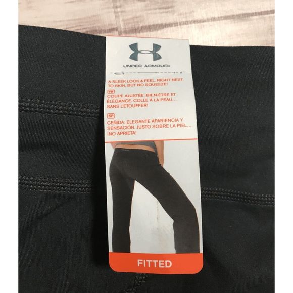 📦 NEW Women's Small UNDER ARMOUR Perfect Flow Fitted Yoga Pants 1236304 001 - Picture 3 of 3